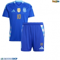Maglie da calcio Argentina Lionel Messi #10 Seconda Maglia Bambino Copa America 2024 Manica Corta (+ Pantaloni corti)